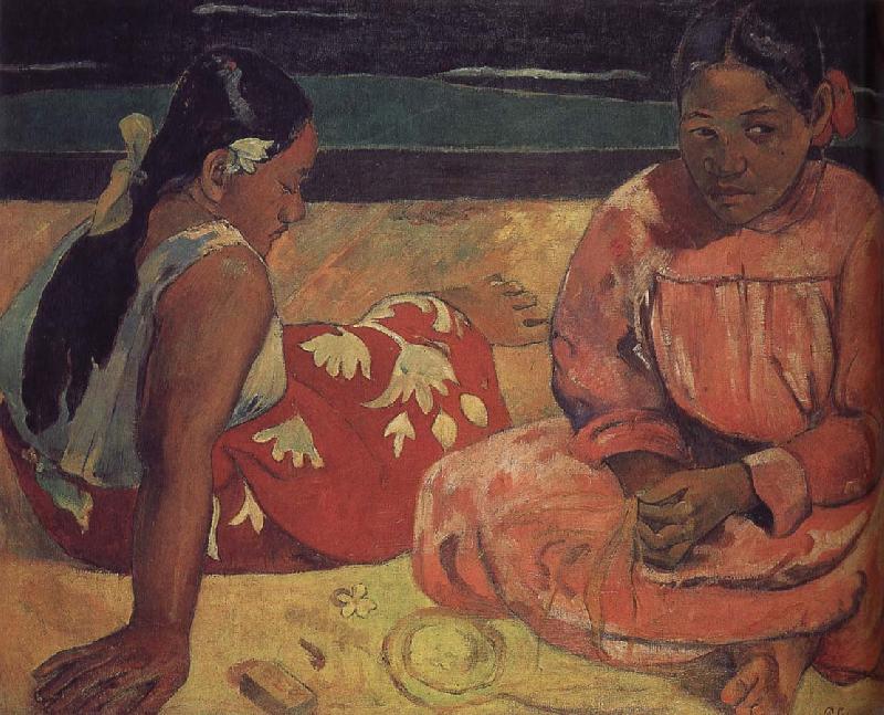 Paul Gauguin The two women on the beach China oil painting art